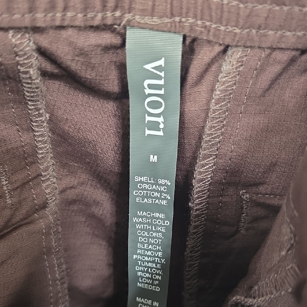 NWT Vuori Ripstop Crop Pants - Chestnut Brown - Women's Size Med - Picture 3 of 10